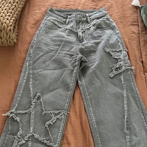 Grey star jeans